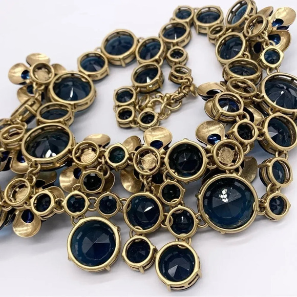 J. Crew Midnight Floral Navy Necklace - Picture 7 of 7